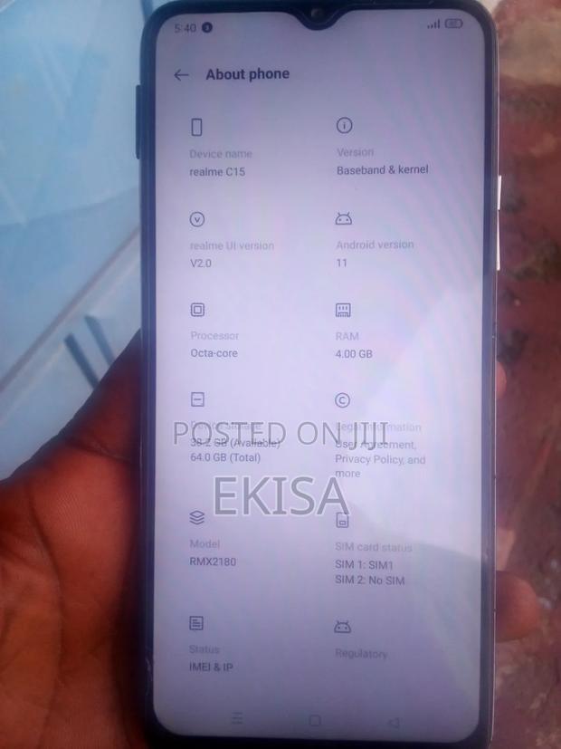 Realme C15 64 GB Gray