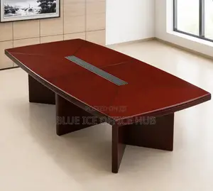 Boardroom Table 2.4m Mahogany Wood