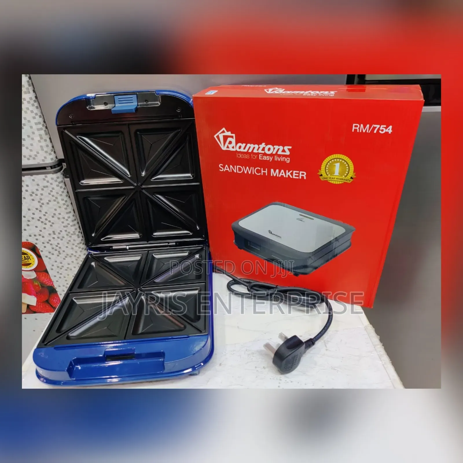*Ramtons 4 Slice Sandwich Maker Rm754