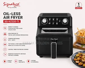 Signature Oil Less 7 LTR Air Fryer (1500w)
Sg-Kz320-7l