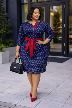 Straight Checked Dress