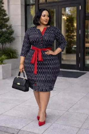 Straight Checked Dress