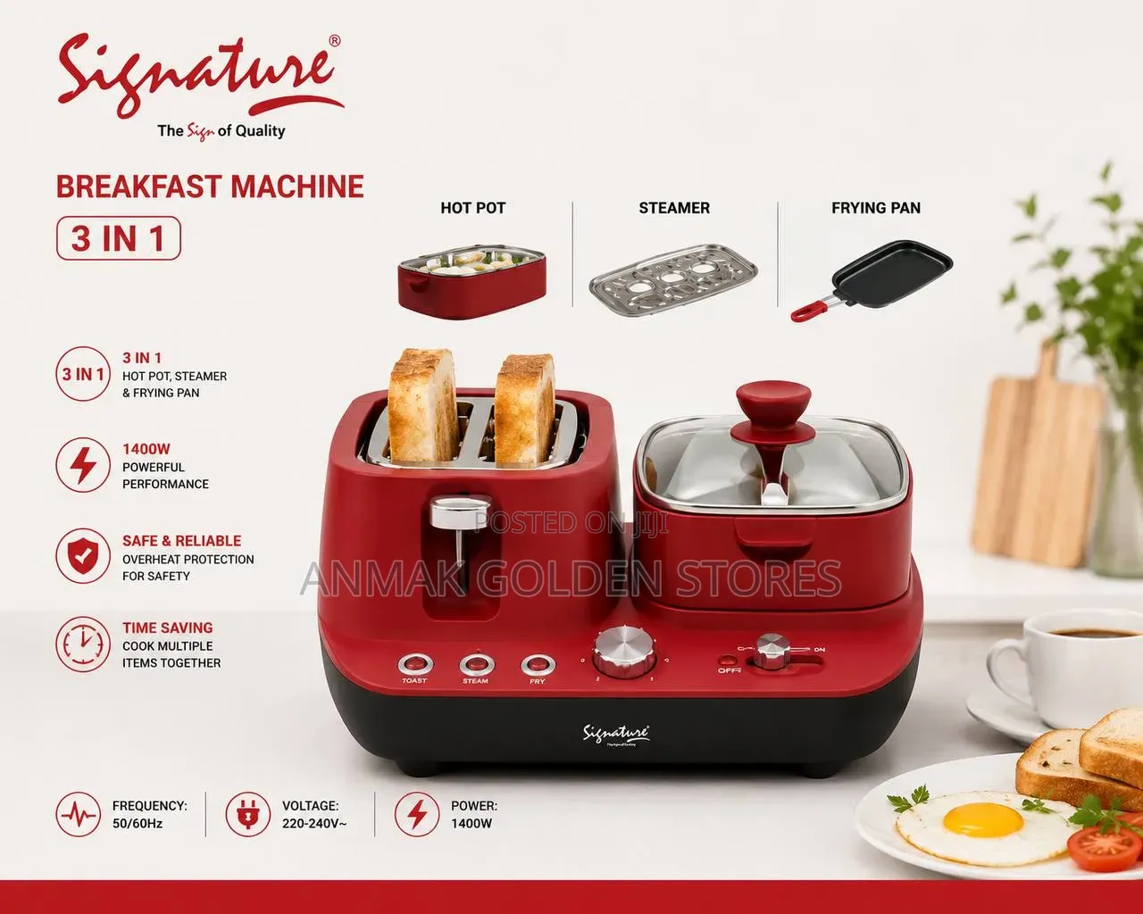 Signature 3in1 Multipurpose Breakfast Maker