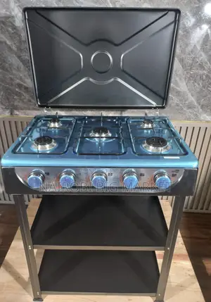 Starlux 5 Burner Standing Cooker With Shelves