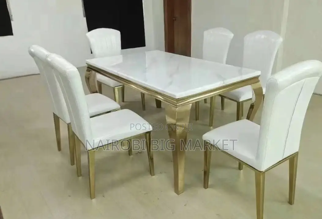 6 Sitter Executive Modern Advanced Marble Dinning Table