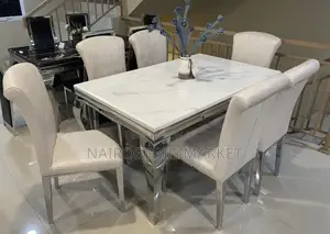 6 Sitter Executive Modern Advanced Marble Dinning Table
