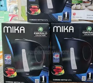Mika Corded Kettle 1.7 L Black