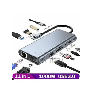 11 in 1 Vga + Lan Port + 4 X Usb 3.0 + Sd / Tf Card + Hdmi + Audio Por