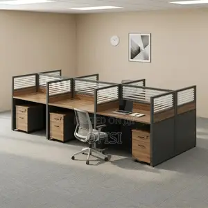 Office Workstation; 6-Persons Modular New Office Workstation