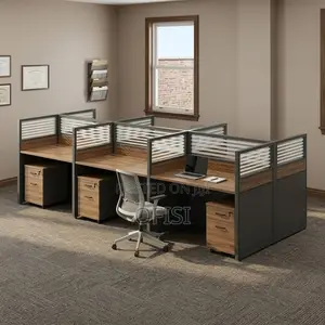 Office Workstation; 6-Persons Modular New Office Workstation