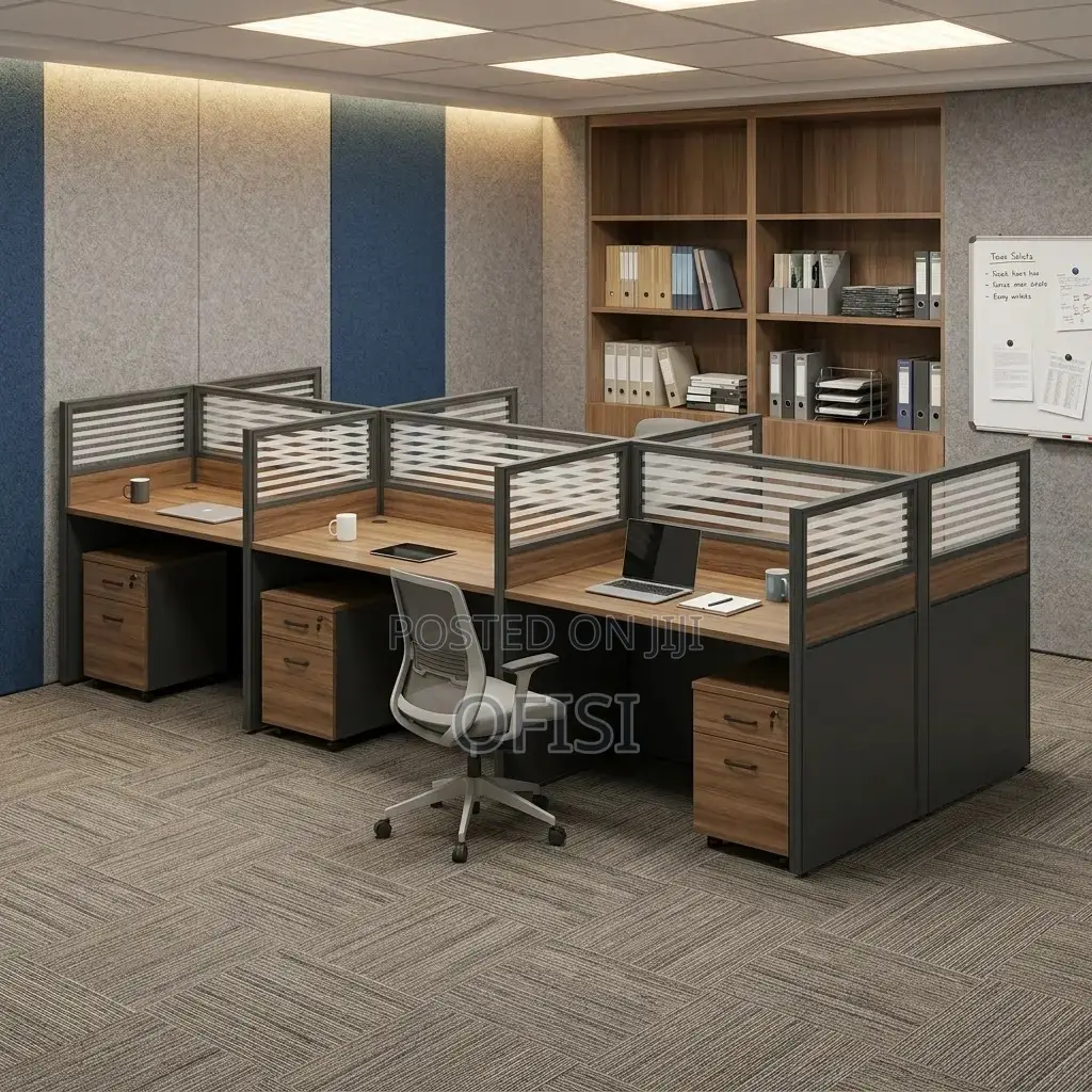 Office Workstation; 6-Persons Modular New Office Workstation
