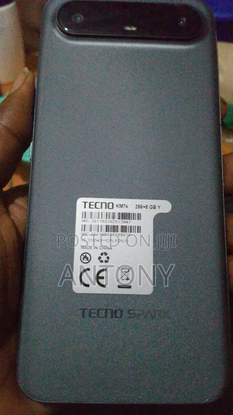 Tecno Spark Slim 256 GB Black