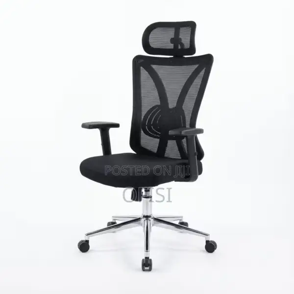 Office Chair; Ergonomic Mesh-Back Office Chair