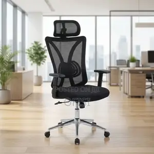 Office Chair; Ergonomic Mesh-Back Office Chair