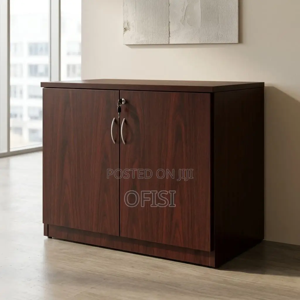 Office Cabinet; 2 Door Wooden Filing Cupboard