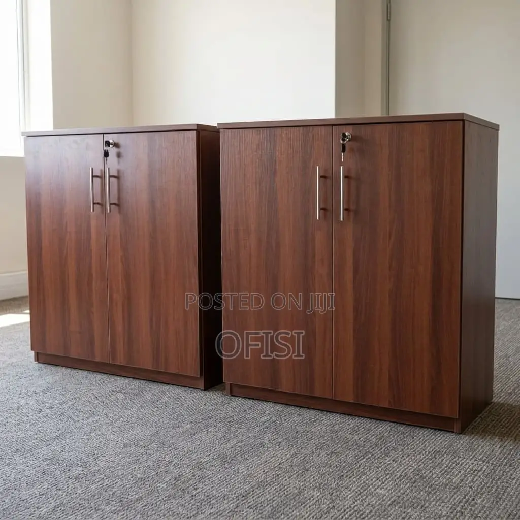 Office Cabinet; 2 Door Wooden Filing Cupboard