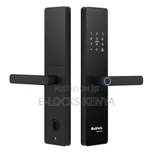 Smart Lock Black Electric Fingerprints Passwords Cards Digital Lock
