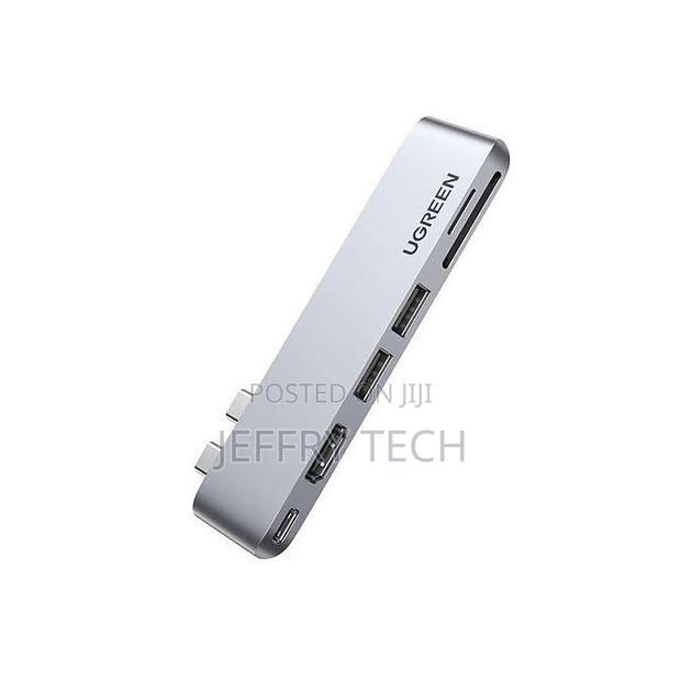 Ugreen Usb-C Hub 6-in-2, Multi-Port Type-C Adapter With Hdmi , Usb 3