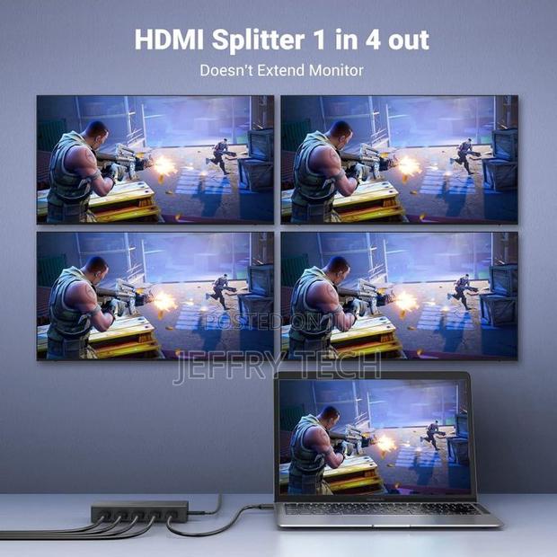 Ugreen Hdmi Splitter With One Input and Four Outputs - thumbnail 3