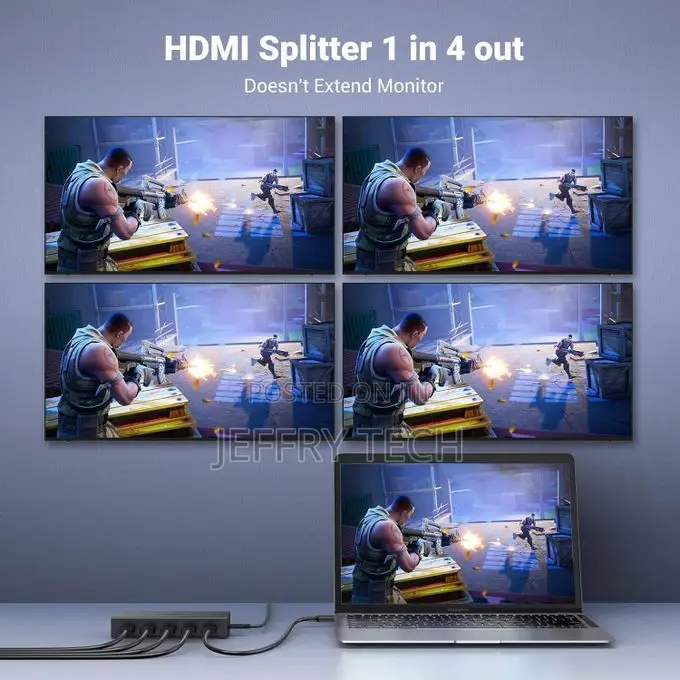 Ugreen Hdmi Splitter With One Input and Four Outputs