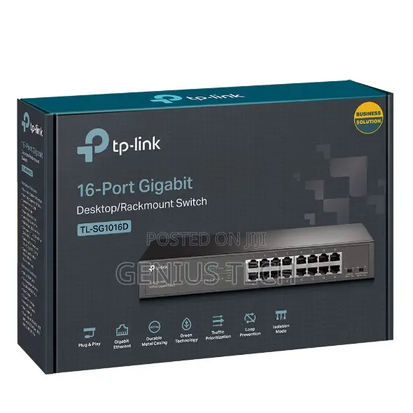 Tp-Link Tl-Sg1016d 16-Port Gigabit Desktop Switch