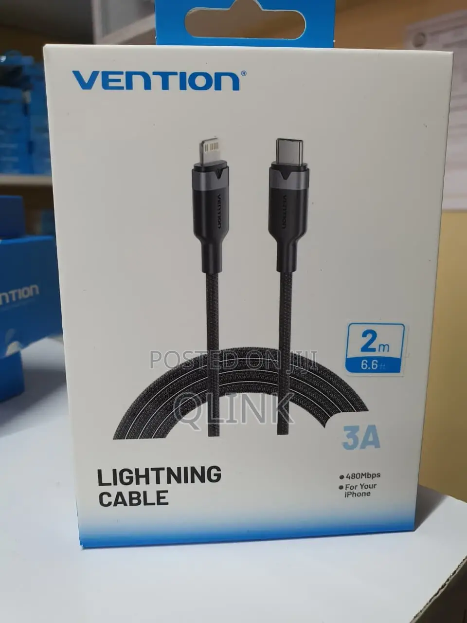 Vention Usb 2.0 Type-C Male to Lightning Male 3a Cable 2m, Lalbh