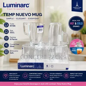 6pc Set Luminarc New Morning Mug 320ml
