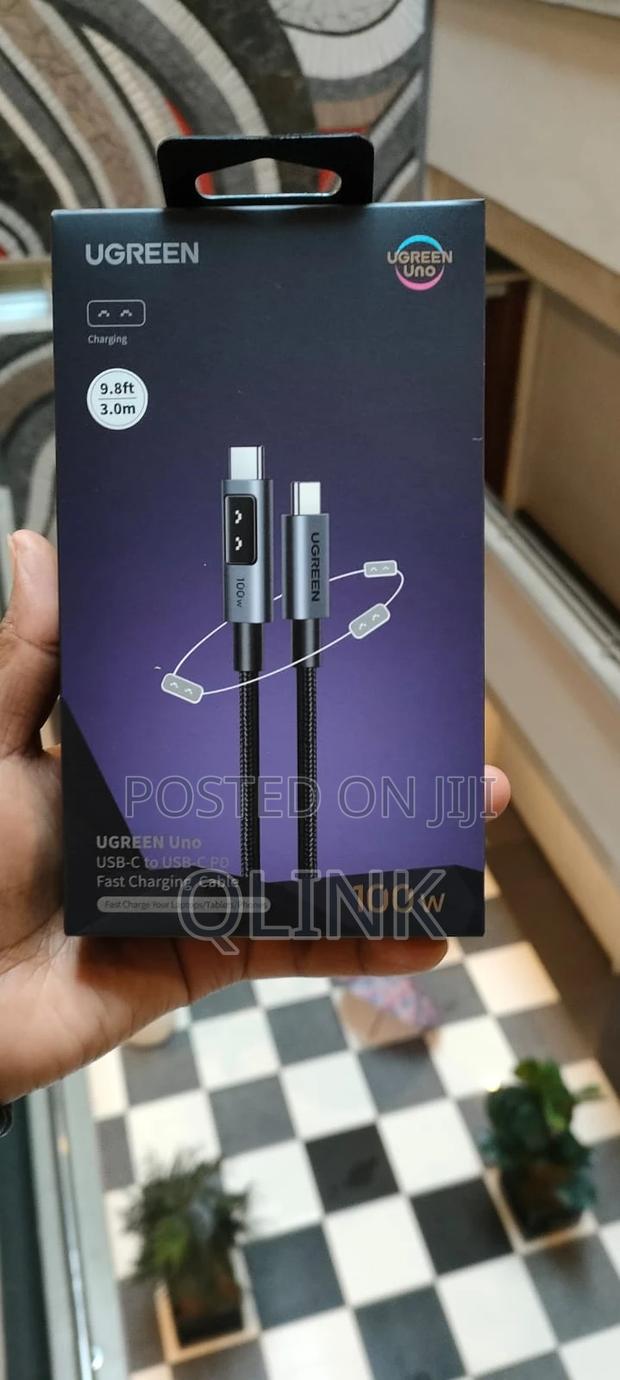 Ugreen Uno USB-C to USB-C Pd Fast Charging Cable 3m