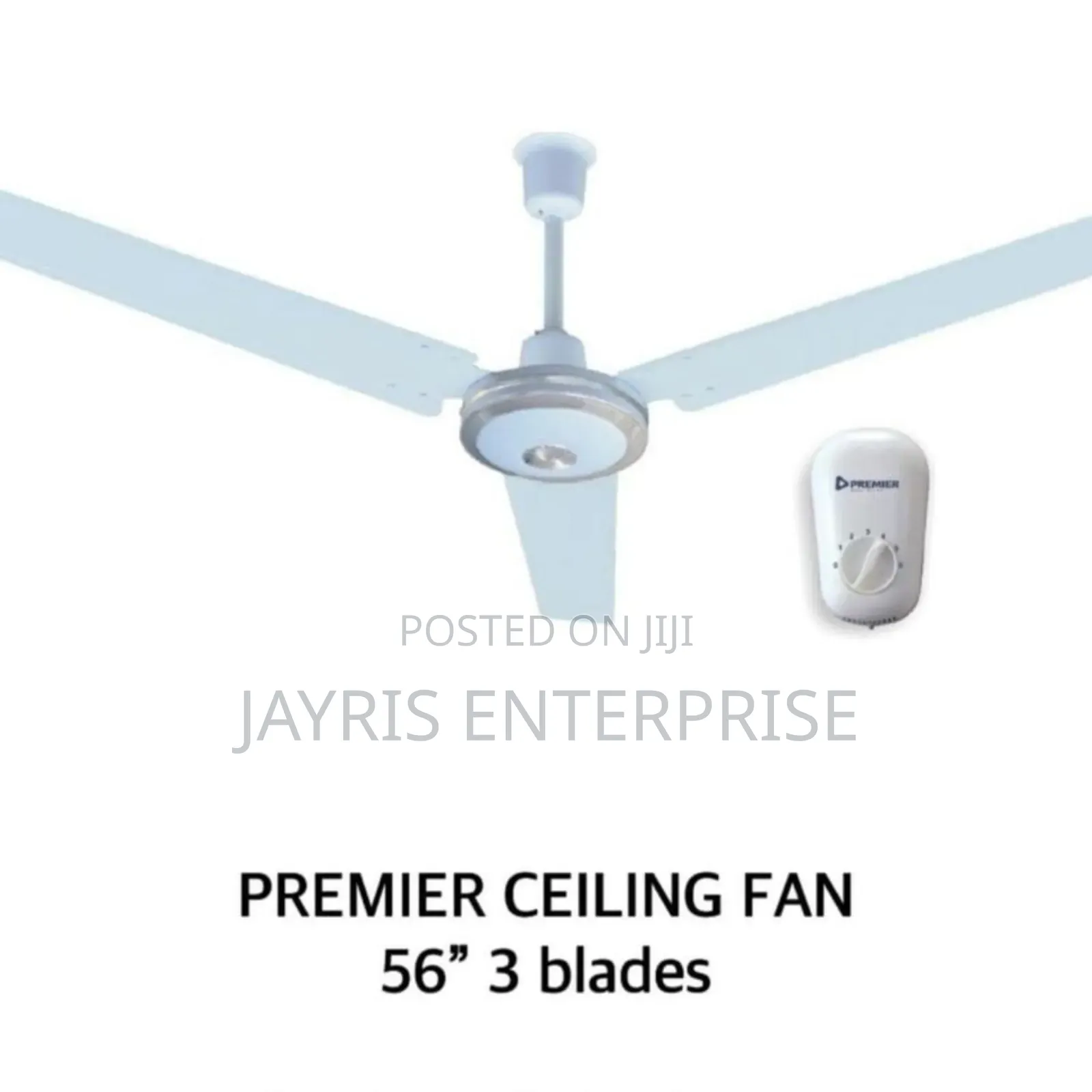Premier 56-Inch Ceiling Fan - Quiet Powerful Motor With 5-Step Control