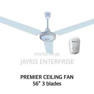 Premier 56-Inch Ceiling Fan - Quiet Powerful Motor With 5-Step Control