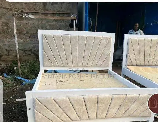 White/Grey/Cream Mocket Beds 5 by 6 + Free Delivery