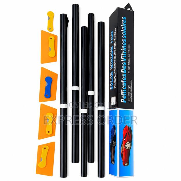 Car Tint Solar Window Film Kit 5 Rolls Each 50cmx300cm. Super Dark