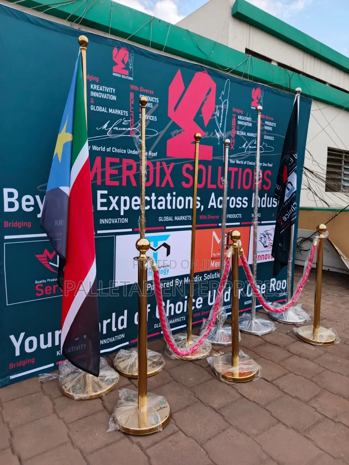 Queue Stands and Flag Stands Pair