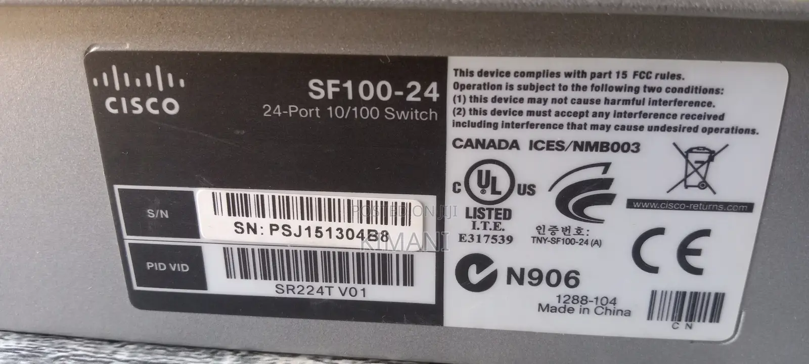 Cisco Sf100-24
