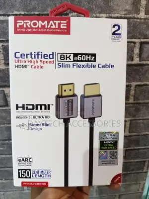 Promate Hdmi to Hdmi Slim Cable With 48gbps 2.1v 1.5m