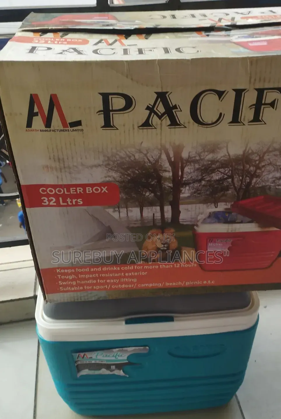 Pacific 32l Insulated Cooler Box