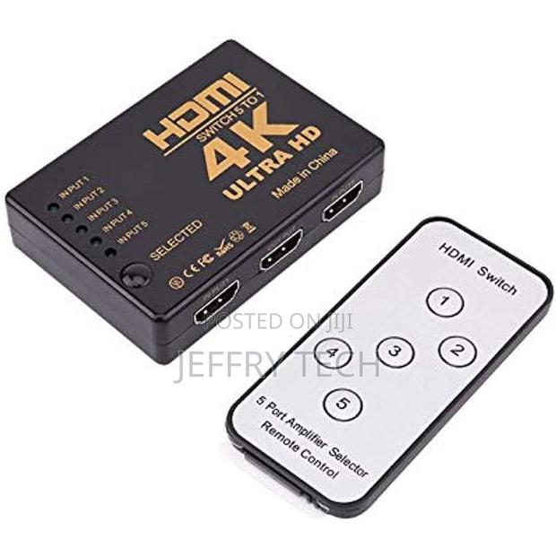 Hdmi Uhd Splitter, 5*1 Adapter With Cable and Remote Control S - main view