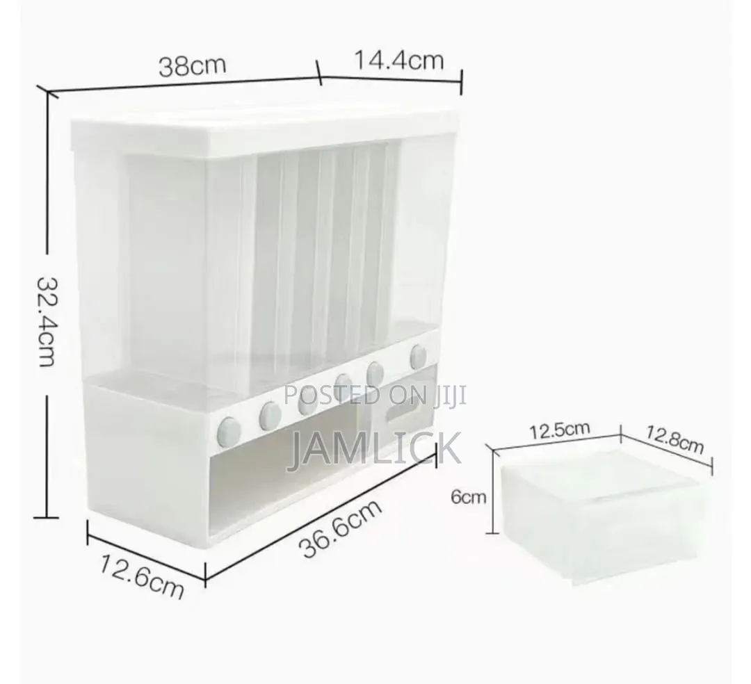 10kg Partitioned Multifunctional Cereal Rice Dispenser – Jy