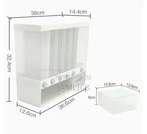 10kg Partitioned Multifunctional Cereal Rice Dispenser – Jy