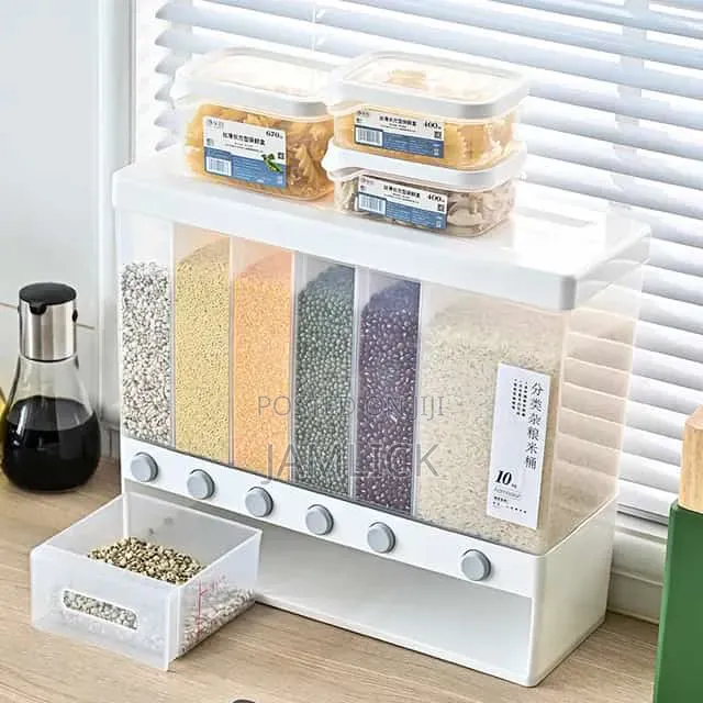 10kg Partitioned Multifunctional Cereal Rice Dispenser – Jy