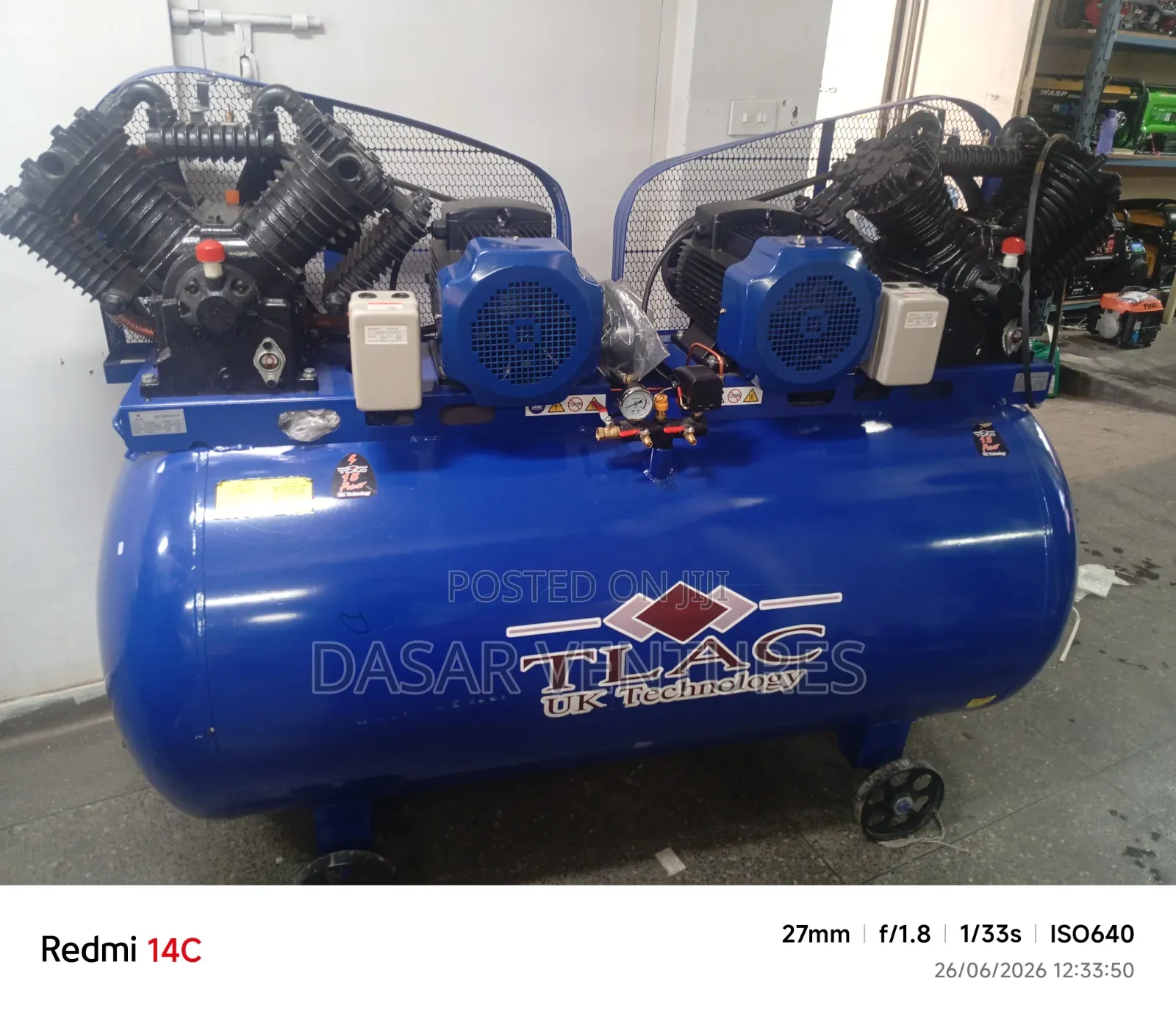 1000l Air Compressor - Tlac Uk Brand