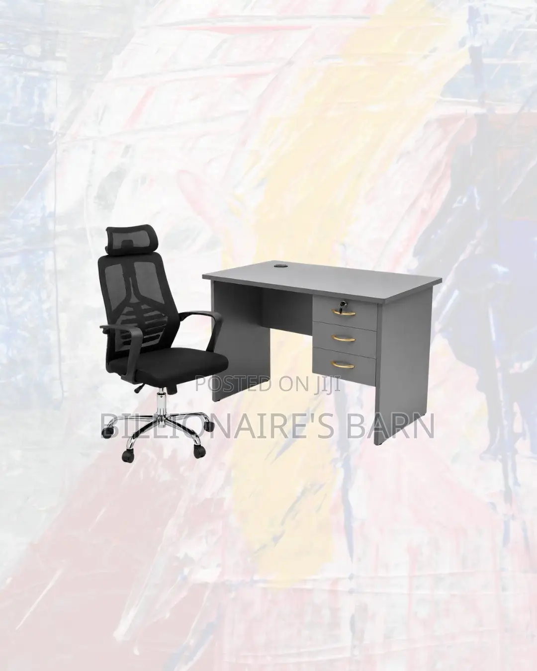 Practical Desk High-Back Ergonomic Mesh Chair for Work Organisation