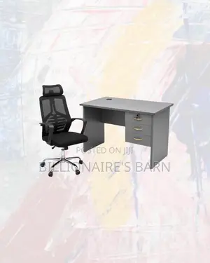 Practical Desk High-Back Ergonomic Mesh Chair for Work Organisation