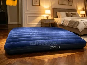 Intex 6x6 Inflatable Air Mattress With Pump – King Size Air Bed