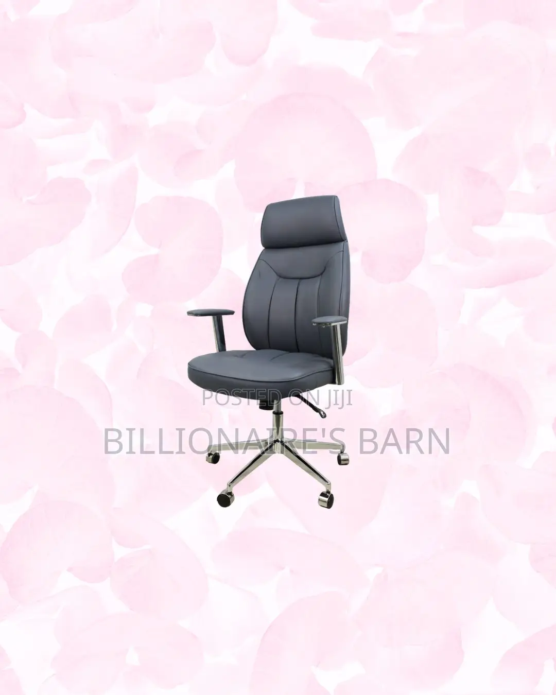 Grey Executive Leather Chair High Back for Fast Paced Workdays