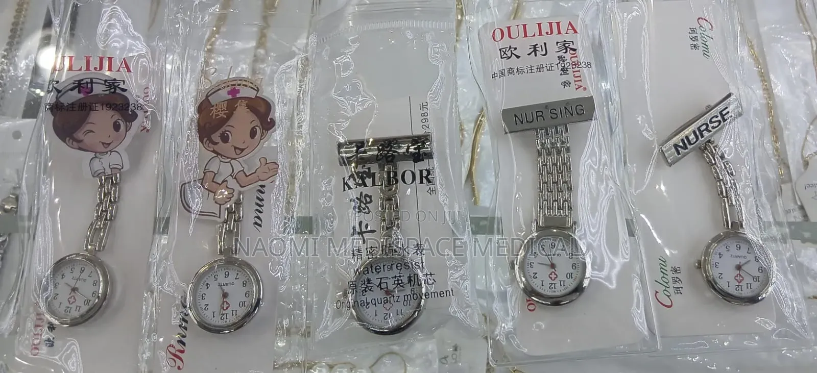 Metallic Nurse Watch