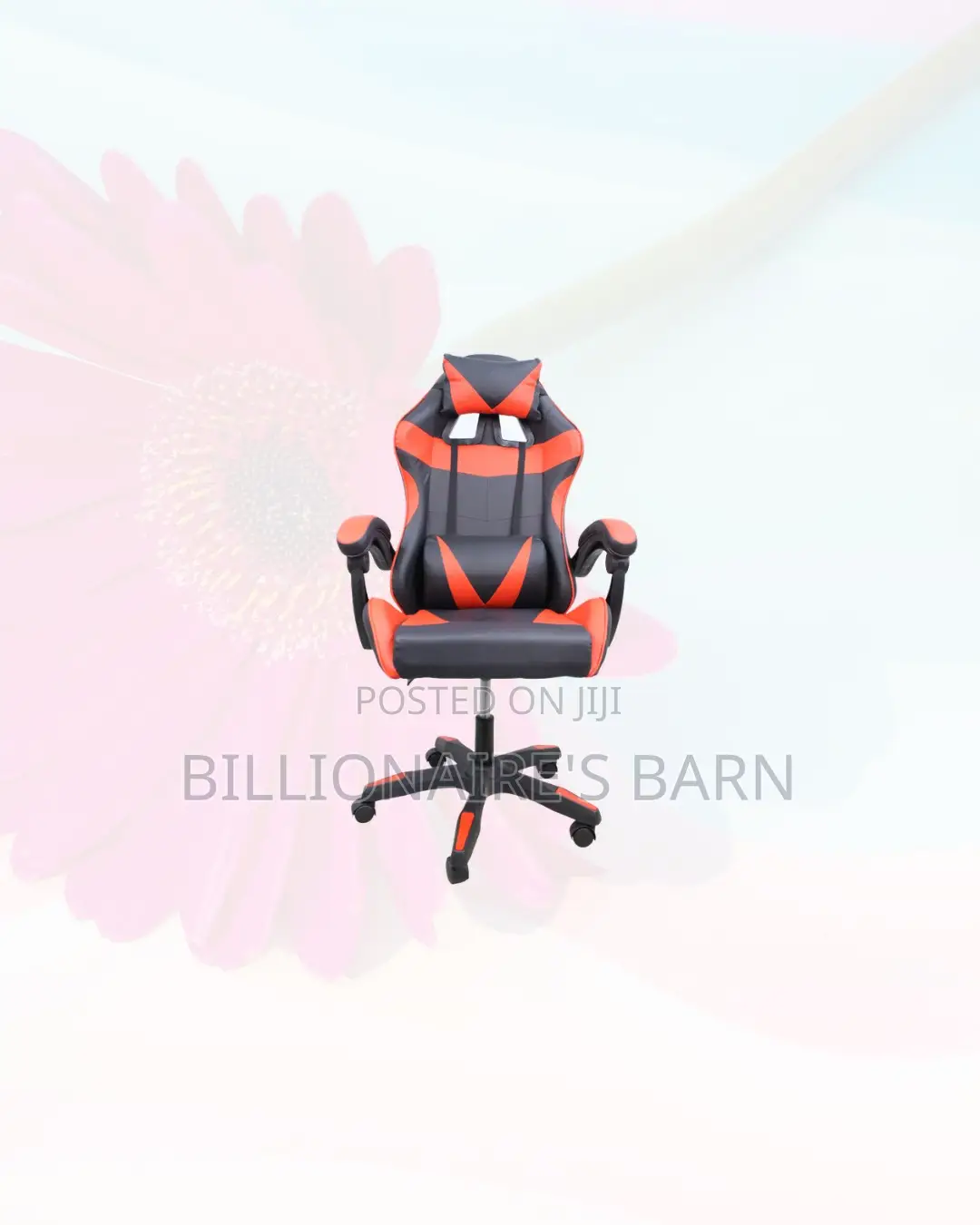 Practical Red Racing Gaming Chair Ergonomic Support for Gaming Use