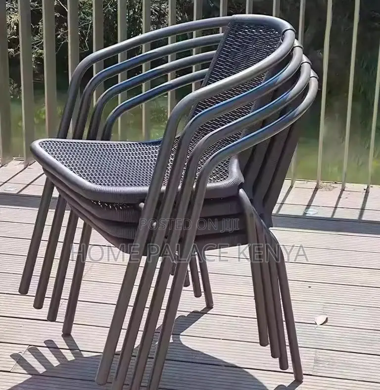 Outdoor Chair: Iron Cane Waterproof Balcony Chair