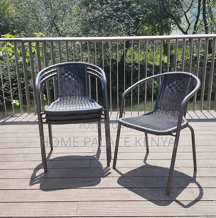 Outdoor Chair: Iron Cane Waterproof Balcony Chair