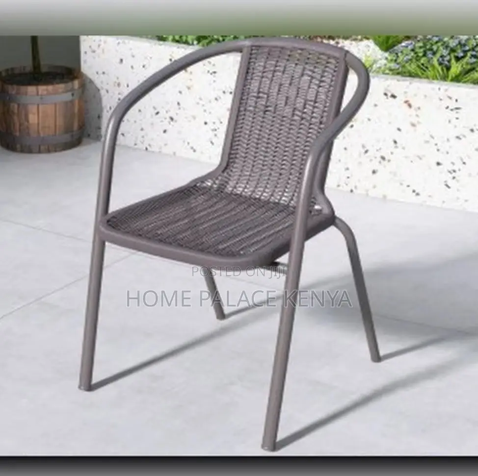 Outdoor Chair: Iron Cane Waterproof Balcony Chair